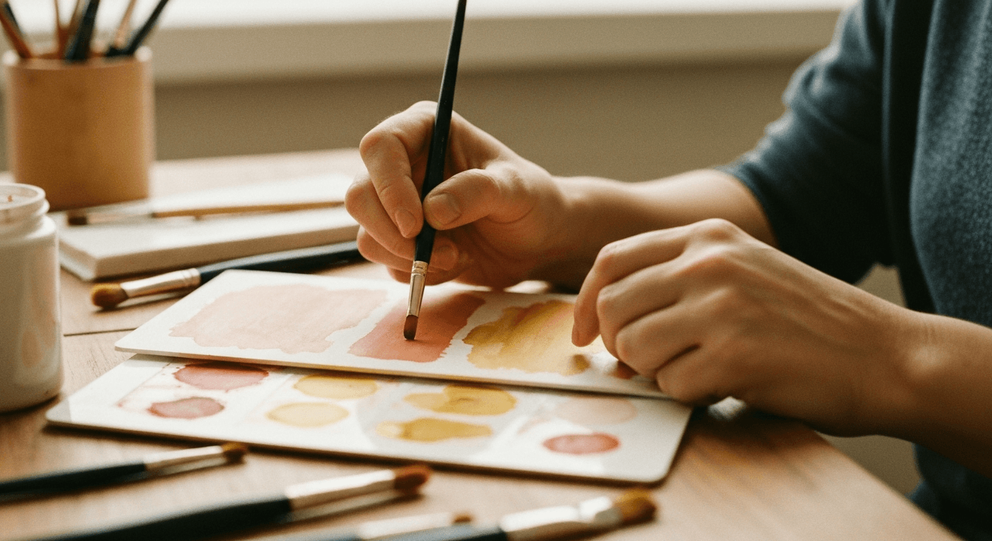 Paint mixing - creative moment